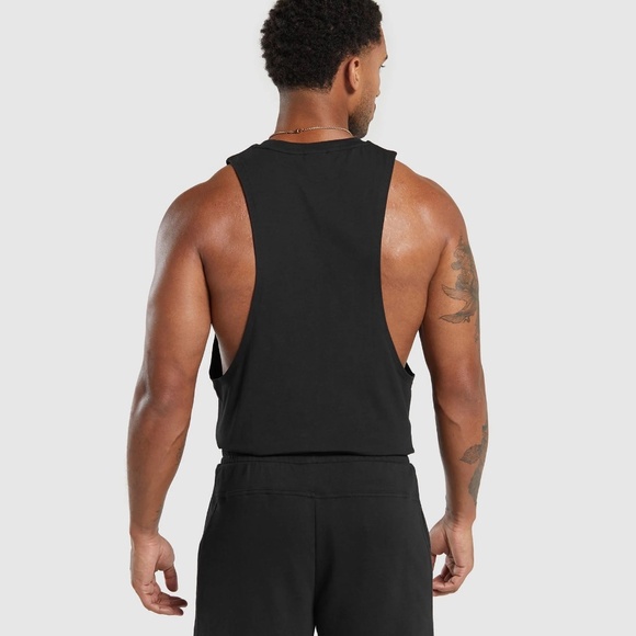 NEW Gymshark Legacy Drop Arm Tank Black Small - Picture 2 of 6